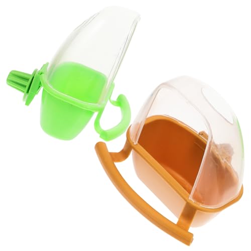 PEPLAYTAL 2 Stück Teiliges Vogelfutternapf Aufhängen Bpa frei Vielseitig für Vogelkäfige Geeignet für Tauben Papageien Wellensittiche Praktischer Futter Wasserspender in Gelb und Grün PEPLAYTAL 2 Stück Teiliges Vogelfutternapf Aufhängen Bpa frei Vielseitig für Vogelkäfige Geeignet für Tauben Papageien Wellensittiche Praktischer Futter Wasserspender in Gelb und Grün von PEPLAYTAL