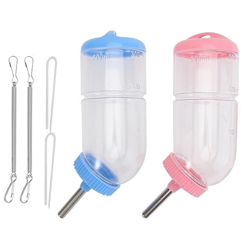 PEPLAYTAL 2 Stück Trinkbrunnen Für Haustiere Spender Trinker Trinken Wasserflaschen Tragbares Haustier -trinkwasser Kaninchen Hase Werkzeug Zum Füttern Von Haustieren Plastik Blue von PEPLAYTAL