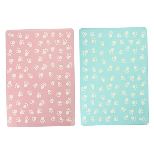 PEPLAYTAL 2 Stück rutschfeste und wasserdichte Futtermatte für Katzen und Hunde Praktische Napfunterlage aus Tierfreundlichem Material für Bequemes Füttern und Einfache Zufällige Farbe PEPLAYTAL 2 Stück rutschfeste und wasserdichte Futtermatte für Katzen und Hunde Praktische Napfunterlage aus Tierfreundlichem Material für Bequemes Füttern und Einfache Zufällige Farbe von PEPLAYTAL