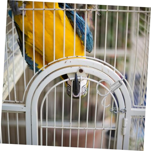 PEPLAYTAL 20 Stück Teiliges Kaninchenkäfig Tür Federhaken aus Langlebig und Vielseitig mit Zugring Design für Einfache Handhabung Geeignet für Kaninchen Hamster und Vogelkäfige Sicherer von PEPLAYTAL