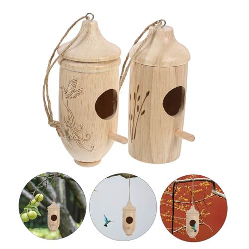 PEPLAYTAL 2Stücke Hängendes Nest aus Holz Dekorativer Nistkasten für Kleine Vögel Rustikale Garten Dekoration Sicherer Rückzugsort für Einfach Aufzuhängen PEPLAYTAL 2Stücke Hängendes Nest aus Holz Dekorativer Nistkasten für Kleine Vögel Rustikale Garten Dekoration Sicherer Rückzugsort für Einfach Aufzuhängen von PEPLAYTAL