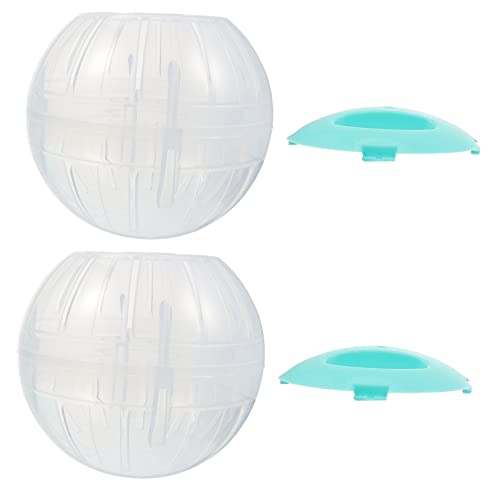 PEPLAYTAL 2Stücke Hamster Laufball Große Transparente Übungsbälle Für Kleine Haustiere Aktivitäts Und Spielzeugzubehör Für Hamster Und Andere Kleintiere von PEPLAYTAL