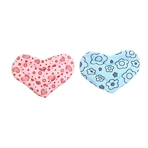 PEPLAYTAL 2Stücke Haustier Schlafkissen Mini Nest Pad für Hamster und Meerschweinchen Tragbar aus Warm und Bequem für Kleine Blaues und Pinkes PEPLAYTAL 2Stücke Haustier Schlafkissen Mini Nest Pad für Hamster und Meerschweinchen Tragbar aus Warm und Bequem für Kleine Blaues und Pinkes von PEPLAYTAL