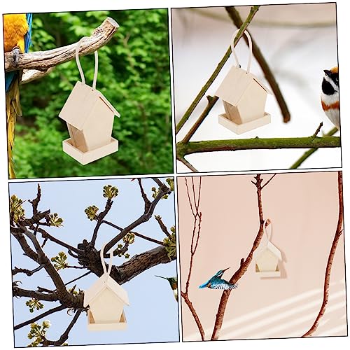 PEPLAYTAL 2Stücke Hölzernes Vogelhaus Futterspender Kreative Gartendekoration für Wildvögel Einfach Aufzuhängen aus Hochwertigem Holz Gefertigt für Outdoor Nutzung PEPLAYTAL 2Stücke Hölzernes Vogelhaus Futterspender Kreative Gartendekoration für Wildvögel Einfach Aufzuhängen aus Hochwertigem Holz Gefertigt für Outdoor Nutzung von PEPLAYTAL