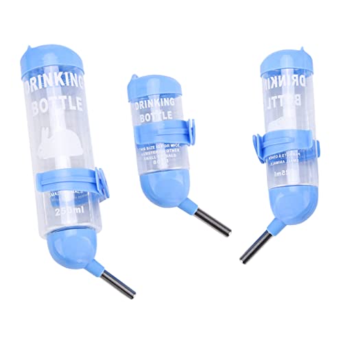 PEPLAYTAL 3 Stück Automatische Trinkflasche für Kleintiere Auslaufsichere Wasserflasche für Hamster Meerschweinchen und Andere Nager Käfigzubehör von PEPLAYTAL