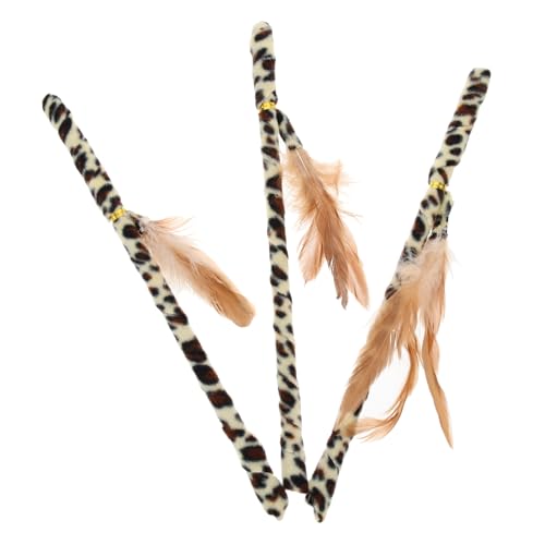 PEPLAYTAL 3 Stück Teiliges Katzenangel mit Leopardenmuster und Federn Interaktives Katzenspielzeug für Indoor Langlebiger Katzenteaser zur Natürlicher Jagdinstinkte und Verhaltenskorrektur PEPLAYTAL 3 Stück Teiliges Katzenangel mit Leopardenmuster und Federn Interaktives Katzenspielzeug für Indoor Langlebiger Katzenteaser zur Natürlicher Jagdinstinkte und Verhaltenskorrektur von PEPLAYTAL