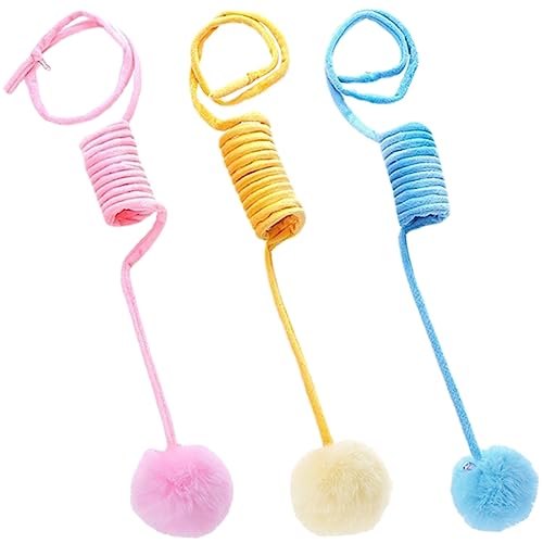 PEPLAYTAL 3 Stück Teiliges Katzenplüschspielzeug mit Saugnapf Elastische Frühlingsbälle in Gelb und Blau Interaktives Indoor Katzenspielzeug zur Selbstbeschäftigung Bewegung PEPLAYTAL 3 Stück Teiliges Katzenplüschspielzeug mit Saugnapf Elastische Frühlingsbälle in Gelb und Blau Interaktives Indoor Katzenspielzeug zur Selbstbeschäftigung Bewegung von PEPLAYTAL