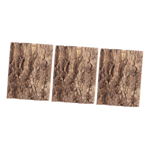 PEPLAYTAL 3 Stück Teiliges Terrarium Baumrinden mit Realistischer Textur Korkrinde für Reptilien Wie Eidechsen Schlangen Geckos und Bartagamen Natürliches Hintergrund für Aquarium und von PEPLAYTAL
