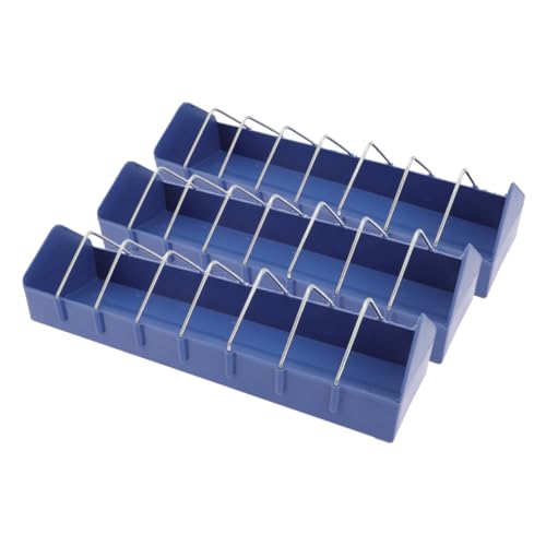 PEPLAYTAL 3 Stück Teiliges Vogelfutterspender Robustem Kunststoff mit Fächern Hängend für Tauben und Kleinvögel Wetterbeständiger Futterbehälter für Käfige und Außenbereich Einfach zu von PEPLAYTAL