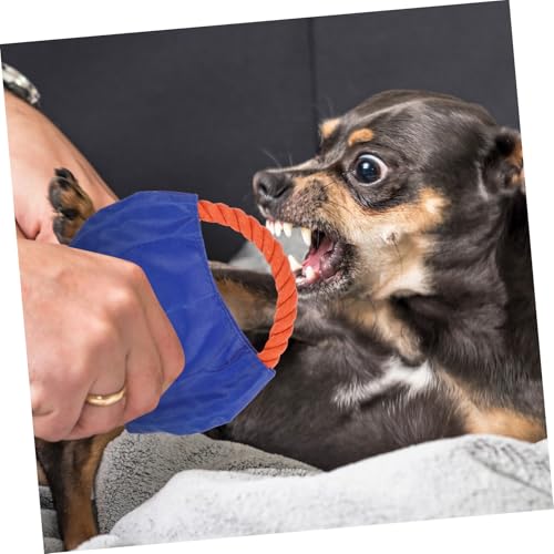 PEPLAYTAL 3 Stück Verschleißfeste Hundewurfscheiben aus Baumwolle und Segeltuch Robustes Kauspielzeug und Trainingsspielzeug für Welpen und Kleine Hunde Fördert Jagdinstinkt Zufällige Farbe von PEPLAYTAL