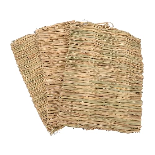 PEPLAYTAL 3 Stück Woven Straw Mat für Kleintiere Natürliche Grasmatte für Meerschweinchen und Hamster Kauen und Entspannen aus Strapazierfähigem Stroh Gefertigt PEPLAYTAL 3 Stück Woven Straw Mat für Kleintiere Natürliche Grasmatte für Meerschweinchen und Hamster Kauen und Entspannen aus Strapazierfähigem Stroh Gefertigt von PEPLAYTAL
