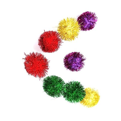 PEPLAYTAL 30Stücke Mini Lametta Bälle für Katzen mit Glitzer für Interaktives und Bewegung für Katzenliebhaber und Haustiere PEPLAYTAL 30Stücke Mini Lametta Bälle für Katzen mit Glitzer für Interaktives und Bewegung für Katzenliebhaber und Haustiere von PEPLAYTAL