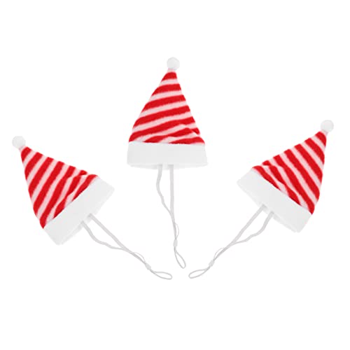 PEPLAYTAL 3Stücke Teiliges Weihnachtsmützen für Katzen Festliche Haustierkopfbedeckung Bequem für Partys Langlebig aus Hochwertigem Material für Fotoshootings von PEPLAYTAL