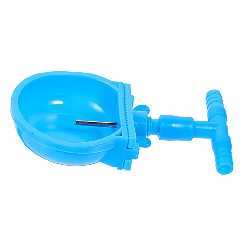 PEPLAYTAL 4 Stück Kaninchentrinker Futterspender Wasser Schüssel Tank Brunnen Kühlung Luft Produkte Käfig Bausatz Stall Trinken Abs Hydro Trog Ratte System Cool Aquarium Küken Blue Plastik von PEPLAYTAL