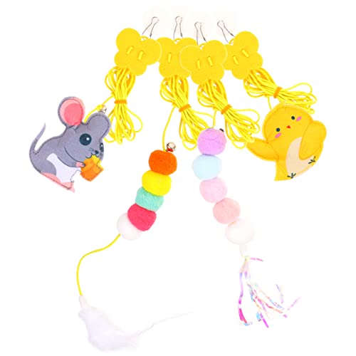 PEPLAYTAL 4 Stück Kitten Teasing Toys Teiliges Attraktive Katzenangel mit Abnehmbarem Draht Interaktives Selbstspielzeug für Wohnungskatzen gegen Langeweile Bindungsförderung PEPLAYTAL 4 Stück Kitten Teasing Toys Teiliges Attraktive Katzenangel mit Abnehmbarem Draht Interaktives Selbstspielzeug für Wohnungskatzen gegen Langeweile Bindungsförderung von PEPLAYTAL