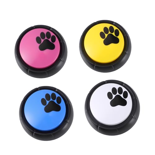 PEPLAYTAL 4 Stück Pet-Training-Schaltfläche Haustiere Aufnahmetasten Hund Haustier-Trainingsknopf Haustier-Kommunikationsknopf langlebiges für Haustiere Abs PEPLAYTAL 4 Stück Pet-Training-Schaltfläche Haustiere Aufnahmetasten Hund Haustier-Trainingsknopf Haustier-Kommunikationsknopf langlebiges für Haustiere Abs von PEPLAYTAL