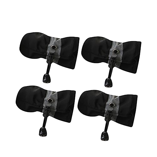 PEPLAYTAL 4 Stück Regenstiefel für Haustiere Schuhe für Hunde Hundeschuhe für mittelgroße Hunde Wasser Regenstiefel Hund Haustier Stiefel Hundeschuhe für Regen Black PEPLAYTAL 4 Stück Regenstiefel für Haustiere Schuhe für Hunde Hundeschuhe für mittelgroße Hunde Wasser Regenstiefel Hund Haustier Stiefel Hundeschuhe für Regen Black von PEPLAYTAL