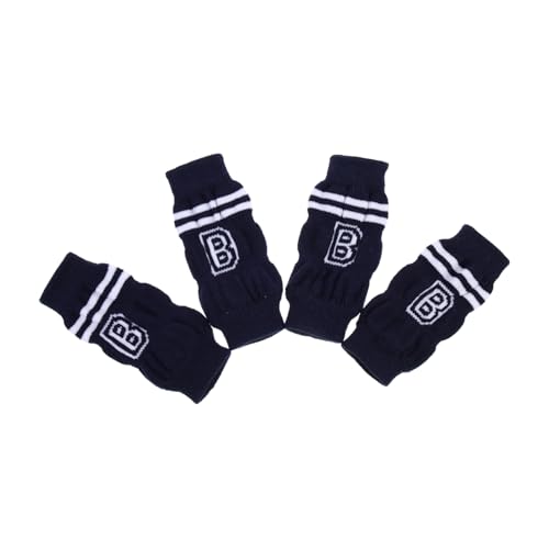 PEPLAYTAL 4 Stück Teiliges Hundebeinschützer mit Rutschfester Kuschelig Gefütterter Stricksocke Schützende Hundesocken für Gelenke Modisches Design für Kleine bis Mittelgroße Hunde PEPLAYTAL 4 Stück Teiliges Hundebeinschützer mit Rutschfester Kuschelig Gefütterter Stricksocke Schützende Hundesocken für Gelenke Modisches Design für Kleine bis Mittelgroße Hunde von PEPLAYTAL