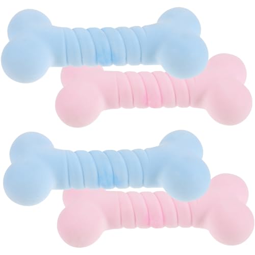 PEPLAYTAL 4 Stück Teiliges Hundekauspielzeug aus Strapazierfähigem TPR Gummi Mittelgroß Beißfest Fördert Zahnpflege und Intelligenz Interaktives Trainingsspielzeug für Welpen und Kleine PEPLAYTAL 4 Stück Teiliges Hundekauspielzeug aus Strapazierfähigem TPR Gummi Mittelgroß Beißfest Fördert Zahnpflege und Intelligenz Interaktives Trainingsspielzeug für Welpen und Kleine von PEPLAYTAL