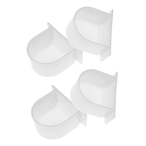 PEPLAYTAL 4 Stück Vogelkäfig Futterspender Teilig Halbrunde Futter und Wassernäpfe aus Robustem für Vögel Einfach zu Montieren Langlebig und Tragbar für Papageien und Kanarienvögel PEPLAYTAL 4 Stück Vogelkäfig Futterspender Teilig Halbrunde Futter und Wassernäpfe aus Robustem für Vögel Einfach zu Montieren Langlebig und Tragbar für Papageien und Kanarienvögel von PEPLAYTAL