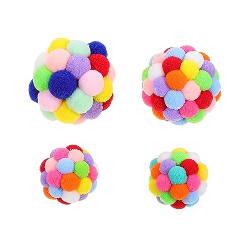 PEPLAYTAL 4 Stück lustiger Katzenball katzenspielzeug Interactive cat Toy Spaß Bunte Spielzeuge mit Katzenbällen Ballspielzeug für Katzen zum Necken von Katzen Plüsch Colorful PEPLAYTAL 4 Stück lustiger Katzenball katzenspielzeug Interactive cat Toy Spaß Bunte Spielzeuge mit Katzenbällen Ballspielzeug für Katzen zum Necken von Katzen Plüsch Colorful von PEPLAYTAL