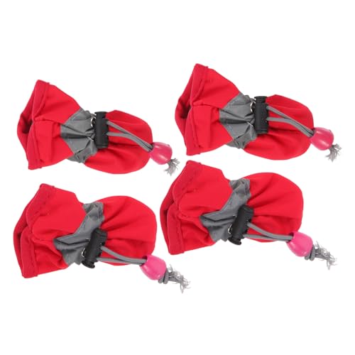 PEPLAYTAL 4 Stück wasserdichte Fußabdeckung Für Haustiere wasserdichte Hundeschuhe Outdoor Hundeschuhe Regenstiefel Für Hunde Welpen Abdeckungen Für Pfoten Füße Hunde Outdoor Schuhe von PEPLAYTAL