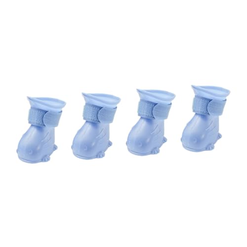 PEPLAYTAL 4 Stück wasserdichte Hunderegenstiefel rutschfeste Dicke Schutzschuhe für Große Hunde Pfotenfreundlich Leicht zu Reinigen Warm und Bequem bei Regenwetter PEPLAYTAL 4 Stück wasserdichte Hunderegenstiefel rutschfeste Dicke Schutzschuhe für Große Hunde Pfotenfreundlich Leicht zu Reinigen Warm und Bequem bei Regenwetter von PEPLAYTAL