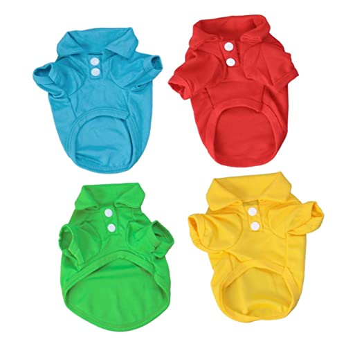 PEPLAYTAL 4 Stücke Teiliges Haustier T Shirt für Atmungsaktive Baumwollkleidung Leuchtenden für Kleine PEPLAYTAL 4 Stücke Teiliges Haustier T Shirt für Atmungsaktive Baumwollkleidung Leuchtenden für Kleine von PEPLAYTAL