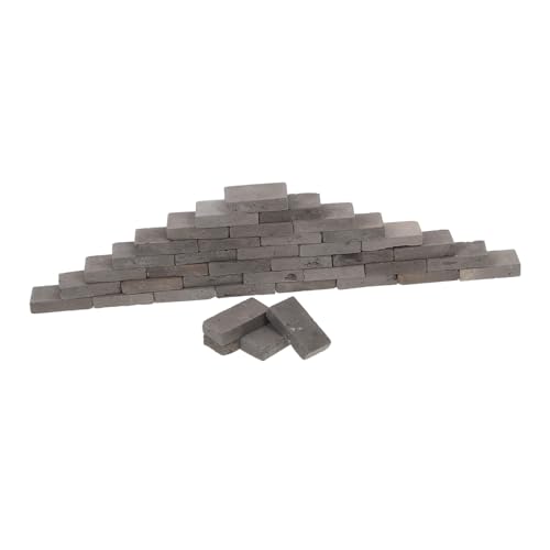 PEPLAYTAL 40 Stück Mini Ziegelsteine aus Langlebigem Material Kleine Dekorative Backsteine für DIY Puppenhaus Gartendekoration und Natürliche Terrarien und Schildkrötenbecken von PEPLAYTAL