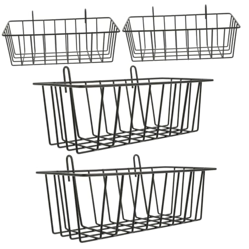 PEPLAYTAL 4Stücke Heu Futterstation aus Eisen Stabile Heuhalter für Käfige Wiederverwendbar zu Reinigen für Fütterung Kleinen von PEPLAYTAL