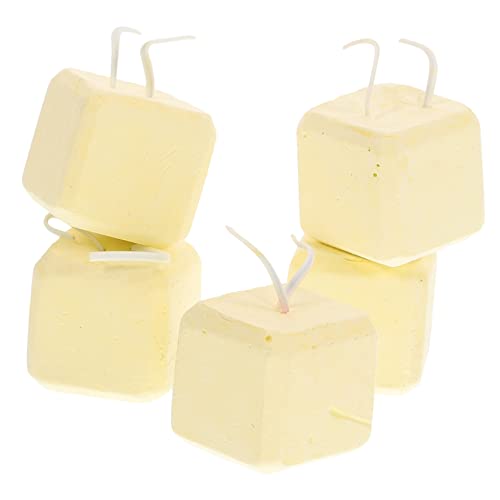 PEPLAYTAL 5 Stück Haustier Backenzahn Kleintiermineral Zähne Kauspielzeug groß für Hamster Zahnstein Kleintier Molarspielzeug Hasen-Backenzahnsteine Haustiere kauen Steine Mineralien Beige von PEPLAYTAL