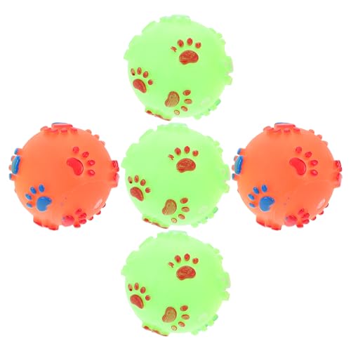 PEPLAYTAL 5 Stück Pet-Ball- Starkes Hundespielzeug Hundeballwerfer Welpenspielzeug Bällebad Für Hunde Haustierhunde Hundespielzeugball Unverwüstliches Hundespielzeug Hundegrube von PEPLAYTAL
