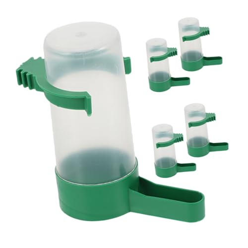 PEPLAYTAL 5Stücke Automatischer Wasserspender für Teiliges aus Kunststoff Wiederverwendbar für Vogelkäfige Praktischer Wasserversorger für Papageien und Kleine von PEPLAYTAL