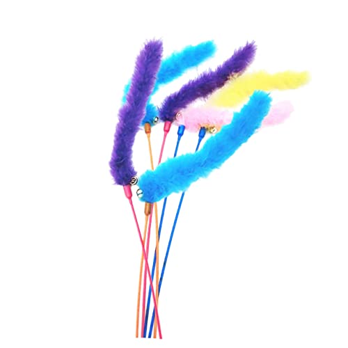 PEPLAYTAL 6stücke Kreativer Katzenangel Spielzeugstock Interaktives Katzenspielzeug Für Aktives Spielen Gemischte Farben PEPLAYTAL 6stücke Kreativer Katzenangel Spielzeugstock Interaktives Katzenspielzeug Für Aktives Spielen Gemischte Farben von PEPLAYTAL