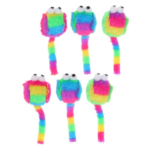 PEPLAYTAL 6 Stück Süßes Kätzchen-mäusespielzeug, Gefüllt Mit Katzenminze, Für Zahnende Und Selbstspielende Katzen, Kätzchen-mäusespielzeug, Ausgestopfte Mäusepuppe Für Katzen PEPLAYTAL 6 Stück Süßes Kätzchen-mäusespielzeug, Gefüllt Mit Katzenminze, Für Zahnende Und Selbstspielende Katzen, Kätzchen-mäusespielzeug, Ausgestopfte Mäusepuppe Für Katzen von PEPLAYTAL
