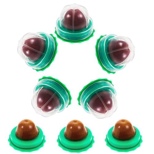 PEPLAYTAL 8 Stück Katze Süßigkeiten Lecken Lecken Spaß Leckbar Katzenernährung Katzenwandspielzeug Snackball Für Katzen Snack Zum Lecken Von Katzen Katzenkekse Repellent Katzenminze Green von PEPLAYTAL
