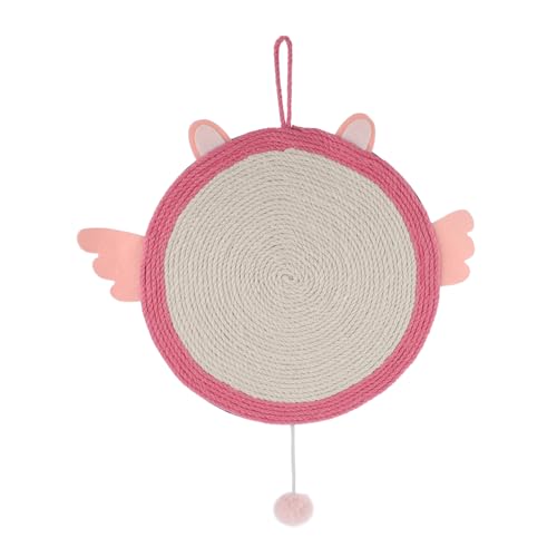 PEPLAYTAL Angel Förmige Kratzmatte aus Natürlichem Langlebiges Kratzpad für Katzen Kratztischunterlage Schützt Sofa und Möbel rutschfest für Zuhause Balkon und Garten Geeignet von PEPLAYTAL