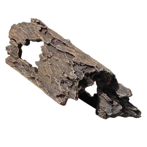PEPLAYTAL Aquarium Deko Resin Baumstamm Künstlich Langlebig Realistisch für Fischbecken Terrarium Dekoration Natürliche Optik Pflegeleicht Robust Langlebig von PEPLAYTAL