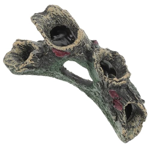 PEPLAYTAL Aquarium Dekoration Resin Felsen Höhle Fisch Versteck Robust Langlebig Stilvoll für Betta Garnelen Fischbecken Zubehör Kleine Aufzuchtbecken Geeignet von PEPLAYTAL