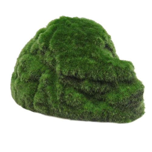 PEPLAYTAL Aquarium Moss Höhle Versteck für Schildkröten und Reptilien Robustes Terrarium Versteck Natürliches Habitat Ornament für Drinnen Farblich Ansprechendes Moos Dekor Langlebig und von PEPLAYTAL