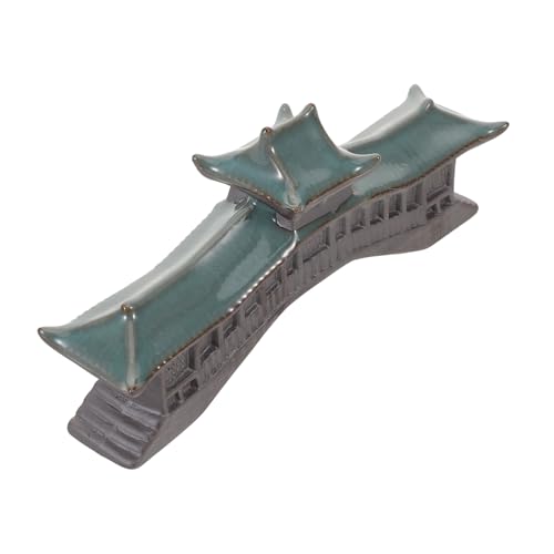 PEPLAYTAL Aquarium-pavillon-Ornament Miniatur-gartendekoration Brückenfigur Für Aquarien Orientalische Struktur Japanischer Gartenschmuck Turmstatue Für Aquarienlandschaften von PEPLAYTAL