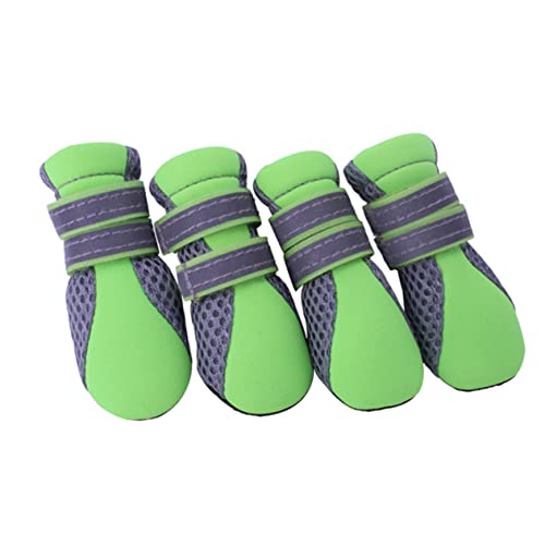 PEPLAYTAL Atmungsaktive Hundeschuhe für Kleine rutschfeste Pfotenschutz Boots Grün für Outdoor Aktivitäten Schutz Abrasiven Oberflächen und Schlechtem PEPLAYTAL Atmungsaktive Hundeschuhe für Kleine rutschfeste Pfotenschutz Boots Grün für Outdoor Aktivitäten Schutz Abrasiven Oberflächen und Schlechtem von PEPLAYTAL