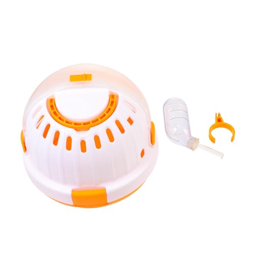 PEPLAYTAL Atmungsaktiver Hamsterkäfig aus Robustem Material Tragbare Transportbox für Hamster Zwerghamster und Kleine Kleintiere für Reisen Camping und Ausflüge Geräumiges Design für von PEPLAYTAL