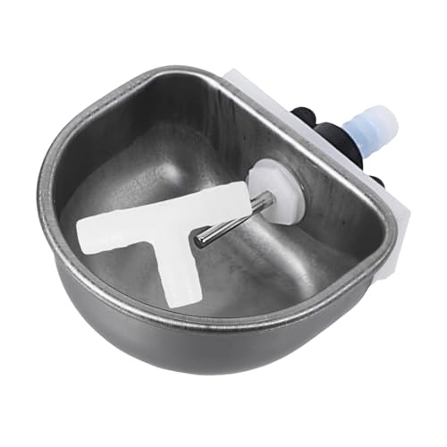 PEPLAYTAL Automatischer Kaninchen Wassernapf Edelstahl Trinkwasserautomat Kleintier Wasserspender Hygienisch Langlebig Für Kaninchenstall und Kleine Haustiere Geeignet von PEPLAYTAL