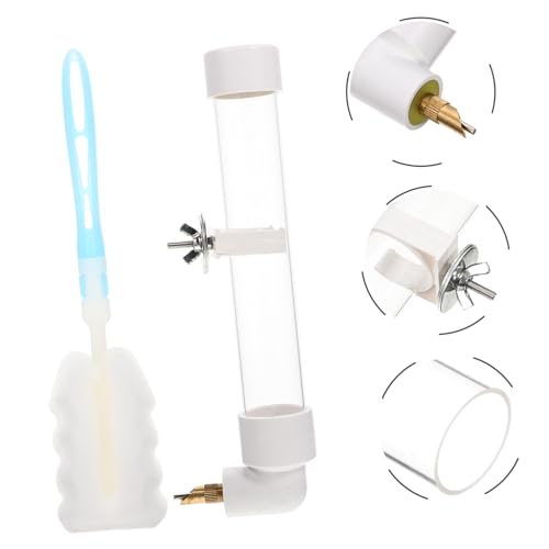 PEPLAYTAL Automatischer Vogel Wasserspender für Käfig Vögel Papageien Kleine Vögel Inklusive Reinigungsbürste Langlebig Sicher Praktisch von PEPLAYTAL