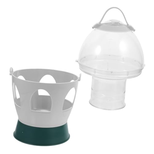 PEPLAYTAL Automatischer Vogel wasserspender Recycelbarer Kunststoff Tränke für Geflügel und Tauben Bpa frei Einfache Befüllung und Reinigung Langlebig und Praktisch für Geflügelhaltung und von PEPLAYTAL