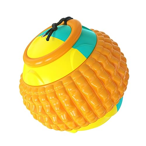 PEPLAYTAL Beißball Outdoor-hundespielzeug Welpe Zur Bereicherung Von Hunden Hund Bereicherung Kauen Für Hunde Zahnen Klein Groß Zahnreinigungsspielzeug Plüsch Orange Abs von PEPLAYTAL