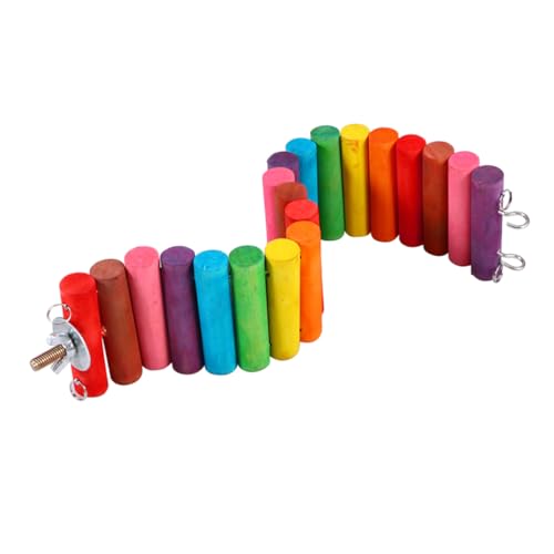 PEPLAYTAL Bunte Holz Wippe Brücke für Kleine Nagetiere für Hamster Meerschweinchen und Mäuse Kauspielzeug zur Zahnpflege und Spielplatz für Kleintiere PEPLAYTAL Bunte Holz Wippe Brücke für Kleine Nagetiere für Hamster Meerschweinchen und Mäuse Kauspielzeug zur Zahnpflege und Spielplatz für Kleintiere von PEPLAYTAL