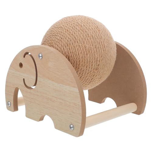 PEPLAYTAL Cat Catch Ball Cat Crawling -Rahmen Nagelkratzer für Katzen SISAL CAT Crocker Katzenbälle Katzenspielzeug Sisalbälle Interaktiver Kratzball Katzenkratzer Holz Hellbraun PEPLAYTAL Cat Catch Ball Cat Crawling -Rahmen Nagelkratzer für Katzen SISAL CAT Crocker Katzenbälle Katzenspielzeug Sisalbälle Interaktiver Kratzball Katzenkratzer Holz Hellbraun von PEPLAYTAL