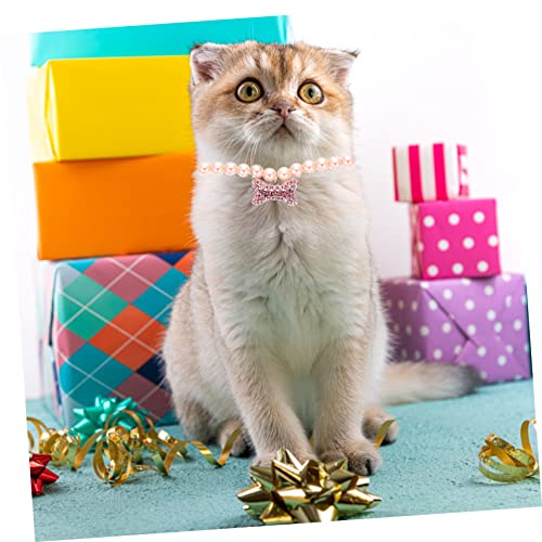 PEPLAYTAL Dekoratives Hundehalsband mit Perlen Verstellbares Schmuckhalsband für Kleine und Mittelgroße Hunde und Katzen Festliches Accessoire für Party Hochzeit und Alltag Hautfreundlich PEPLAYTAL Dekoratives Hundehalsband mit Perlen Verstellbares Schmuckhalsband für Kleine und Mittelgroße Hunde und Katzen Festliches Accessoire für Party Hochzeit und Alltag Hautfreundlich von PEPLAYTAL